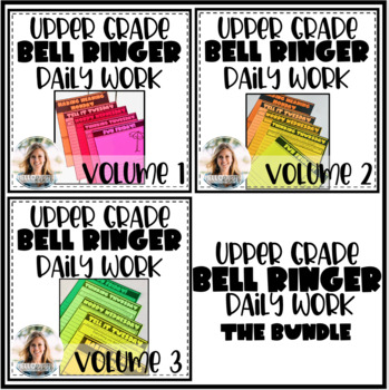 Preview of Upper Grade ELA Daily Bell Ringers: The Bundle