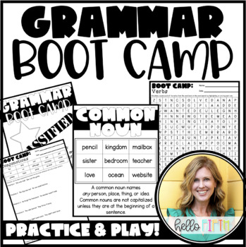 Preview of Upper Grade Grammar Boot Camp