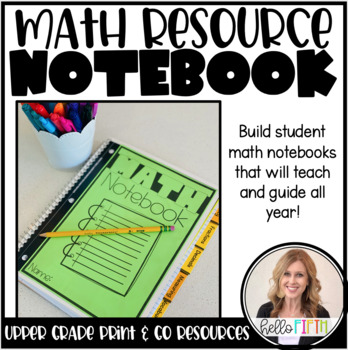 Preview of Upper Grade Math Resource Notebook