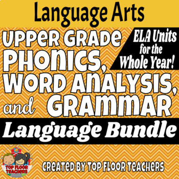 Preview of Upper Grade Phonics, Vocabulary, and Grammar Bundle