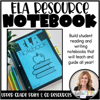 Preview of Upper Grade Reading and Writing Resource Notebook