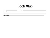 Upper Grades Book Club Accountability Packet
