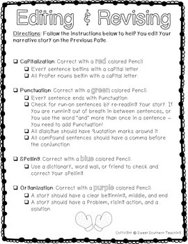 Narrative Writing and Close Reading Passages by Sweet Southern Teaching