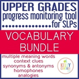 Upper Grades Progress Monitoring Tool for SLPs - VOCABULARY