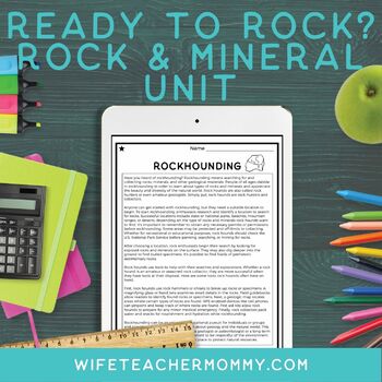 Preview of Upper Grades Rock Unit - No Prep Activities, Worksheets, Etc. (Digital Version)