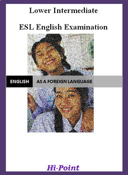 Preview of Lower Intermediate English ESL EFL Exam: Crime; Adjectives ED or ING; Past Sim.