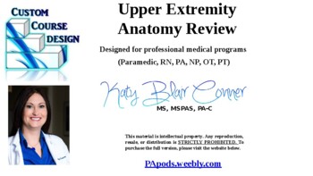 Preview of Upper Extremity & Back Anatomy Review, Radiology, Highly Tested Concepts