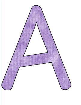 Preview of 4 Colors: Upper & Lower Case Alphabet Bulletin Board Letters