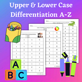 Upper & Lower Case Differentiation Worksheet for Letter of