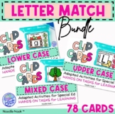 Upper - Lower Case Letter Matching Task Card BUNDLE for Li