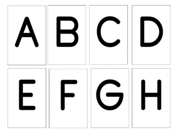 Preview of LETTER FLASHCARDS