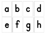 LOWER CASE LETTERS FLASHCARDS