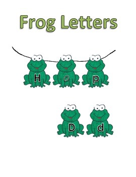 Upper Lowercase Letters Frogs By Kgteach Teachers Pay Teachers