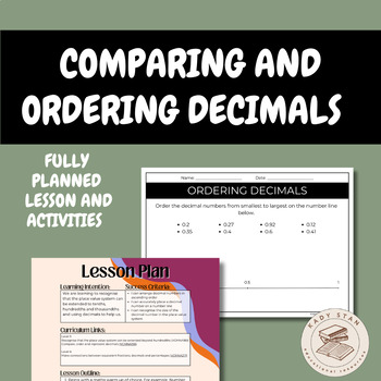 Preview of Comparing & Ordering Decimals | Maths | Lesson Plan, Activities & Presentation