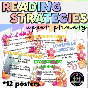 Preview of Upper Primary Reading Strategies Posters - CARS & STARS