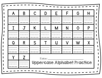 Small Letter Alphabet Handwriting Practice Bundle Vol 1. 