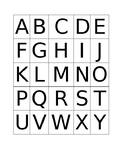 Upper and Lower Case Alphabet Sort Flash Cards