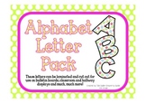 Upper and Lower Case Cut Out Alphabet Letters-PolkaDot