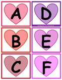 Upper and Lower Case Heart Letters (Valentine's Day)