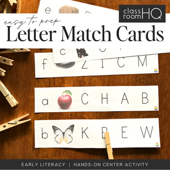 Letter Match Cards by you clever monkey | Teachers Pay Teachers
