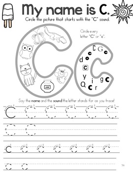 Upper Lowercase Printing Practice Worksheets Distance Learning | TpT
