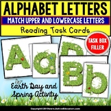 Upper and Lowercase Alphabet Letter Matching EARTH DAY Tas
