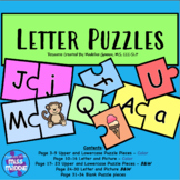 Upper and Lowercase Letter and Picture Puzzle Matching