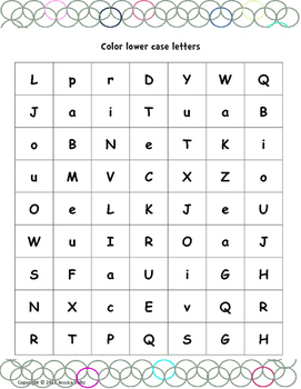Upper and lowercase Hidden Picture by Jessica Voltz | TPT