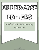 Occupational therapy upper case letter visuals