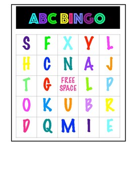 Uppercase ABC BINGO by Marie Deardurff | TPT