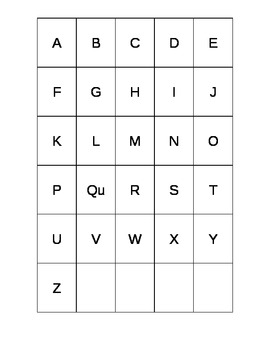 Preview of Uppercase ABC Grid