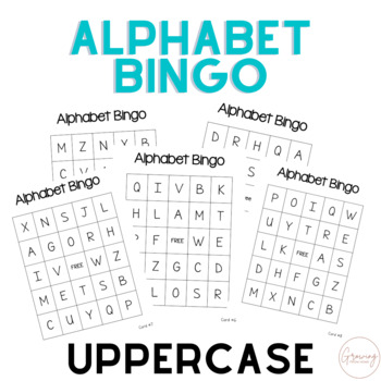 Uppercase Alphabet Bingo by Growing From Home | TPT