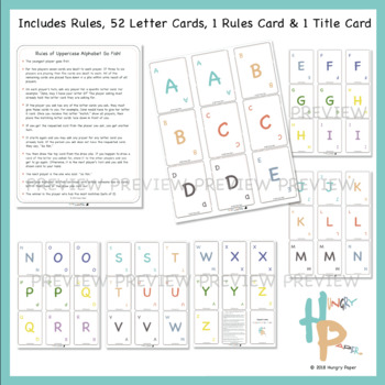 uppercase alphabet go fish by hungry paper teachers pay