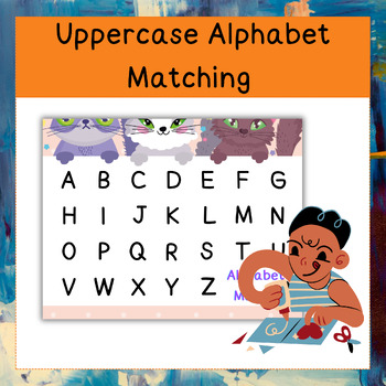 Preview of Uppercase Alphabet Matching Activity for Preschool, Pre-K, and Kindergarten
