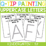 Uppercase Alphabet Q-Tip Painting Cards