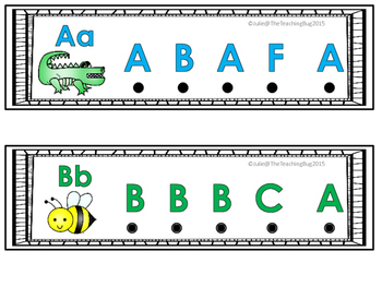 Uppercase Alphabet Recognition Card Activity by The Teaching Bug