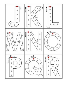 uppercase alphabet tracing cards by go do that tpt