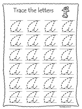 uppercase cursive alphabet tracing worksheets 1st 4th grade handwriting