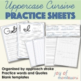Uppercase Cursive Letter Practice
