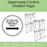 Uppercase Cursive Student Reference Page