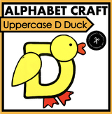 Uppercase D Letter Craft for Duck