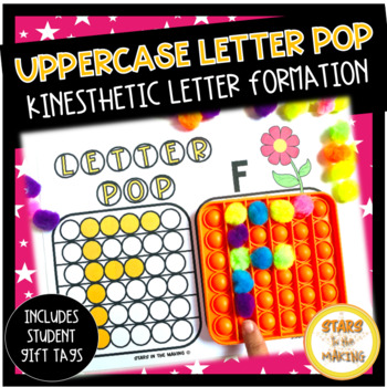 Preview of Uppercase Kinesthetic Letter Formation POP Mats for Popping Toy