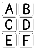 Uppercase Letter Alphabet Flashcard A-Z