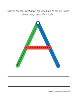 Preview of Uppercase Letter Formation 28 Pages Flashcard Handwriting Practice