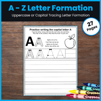 Uppercase Letter Formation with Engaging Poems and Tracing Activities (A-Z)