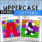 Uppercase Letter Recognition Editable Kindergarten Color b