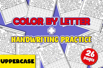 Preview of Uppercase Letter Recognition Worksheets A-Z | Alphabet Handwriting Practice