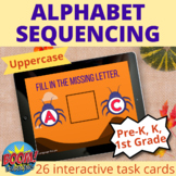 Uppercase Letter Sequencing Boom Cards Alphabet Sequence H