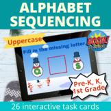 Uppercase Letter Sequencing Winter Alphabet Sequence Boom Cards
