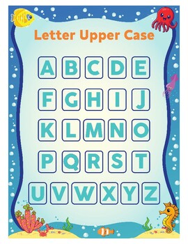 Preview of Uppercase Letter Trace Sheet kids